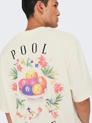 Only & Sons Back Print 100% Cotton T-Shirt - Bild 1 von 4