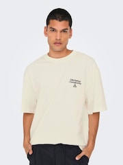Only & Sons Back Print 100% Cotton T-Shirt - Bild 2 von 4