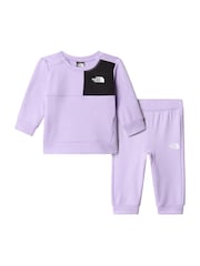 The North Face Lilac Purple Baby Performance Sweat And Joggers Set - Image 5 of 6