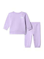 The North Face Lilac Purple Baby Performance Sweat And Joggers Set - Image 6 of 6