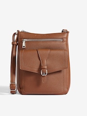 Friends Like These Tan Brown Mini Messenger Cross-Body Bag - Image 1 of 6