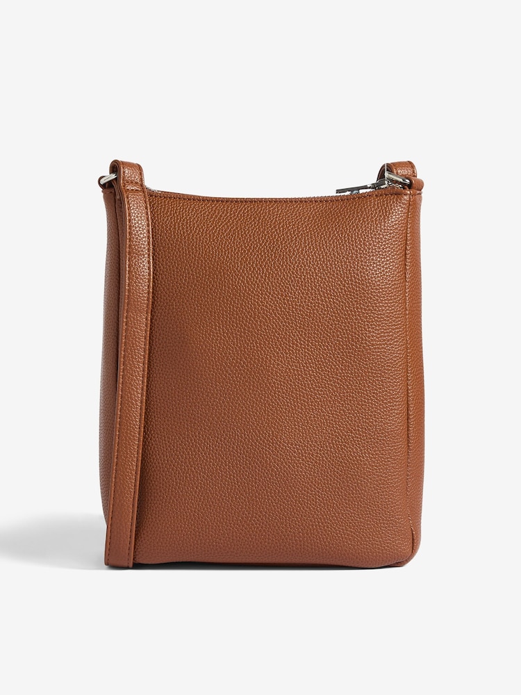 Friends Like These Tan Brown Mini Messenger Cross-Body Bag - Image 6 of 6 Friends Like These Tan Brown Mini Messenger Cross-Body Bag - Image 6 of 6