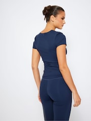 South Beach Blue Cap Sleeve T-Shirt - Image 2 of 5