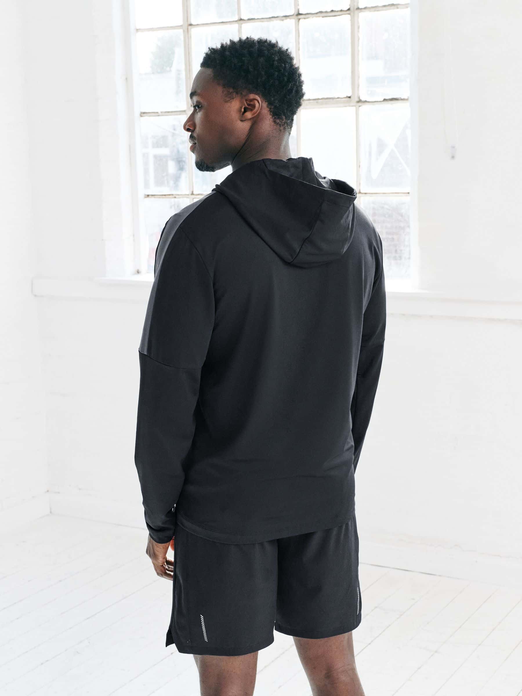 Buy Black Zip Through Hoodie Active Training Top from Next Romania