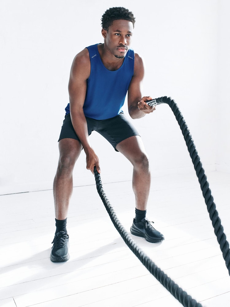 Blue Active Gym Training Vest - Image 2 of 9 Blue Active Gym Training Vest - Image 2 of 9