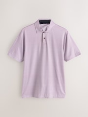 Pink Active Geometric Print Golf Polo Shirt - Image 6 of 8