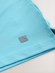 Light Blue Short Sleeve Tee Active Gym Training Top - Image 10 of 10