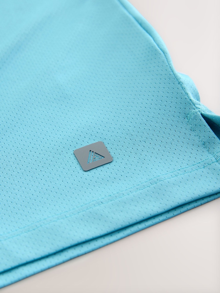 Light Blue Short Sleeve Tee Active Gym Training Top - Image 10 of 10