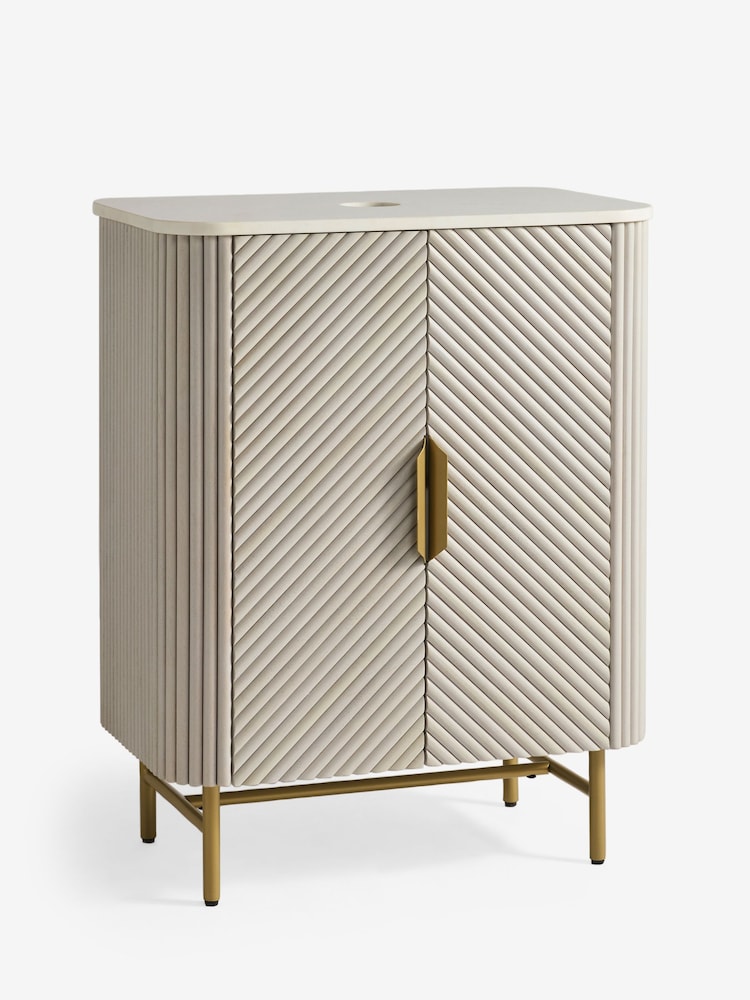 Light Grey Valencia Under Sink Storage Cabinet - Image 2 of 5 Light Grey Valencia Under Sink Storage Cabinet - Image 2 of 5