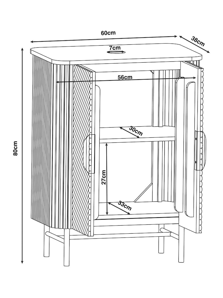 Light Grey Valencia Under Sink Storage Cabinet - Image 5 of 5 Light Grey Valencia Under Sink Storage Cabinet - Image 5 of 5