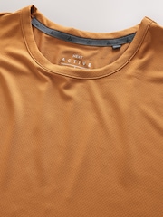 Ochre Yellow Short Sleeve Tee Active Gym Training Top - Image 10 of 10