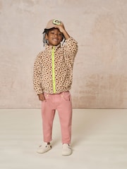 GEN Brown Printed Zip Fleece - Image 1 of 5
