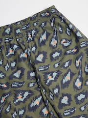 GEN Light Green Animal Print Shower Resistant Rain Trousers - Image 4 of 5