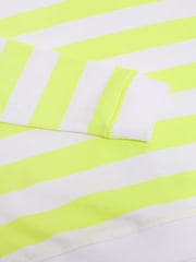 GEN Yellow Striped Crew Neck Sweatshirt - Image 3 of 4
