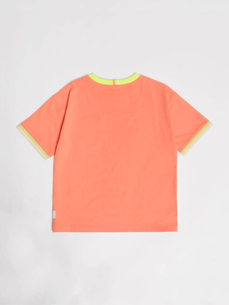 GEN Orange Pocket Badge T-Shirt - Image 2 of 4