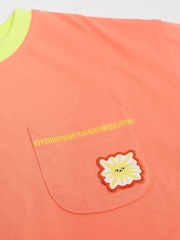 GEN Orange Pocket Badge T-Shirt - Image 3 of 4