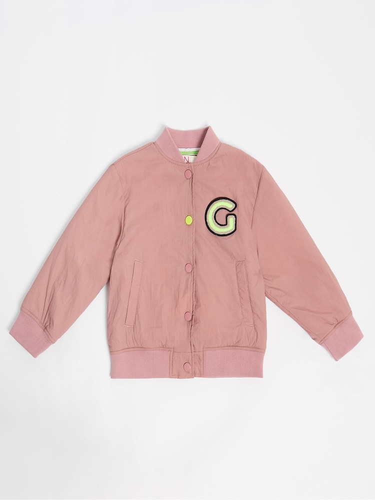 GEN Pink G Logo Bomber Jacket - Image 2 of 5