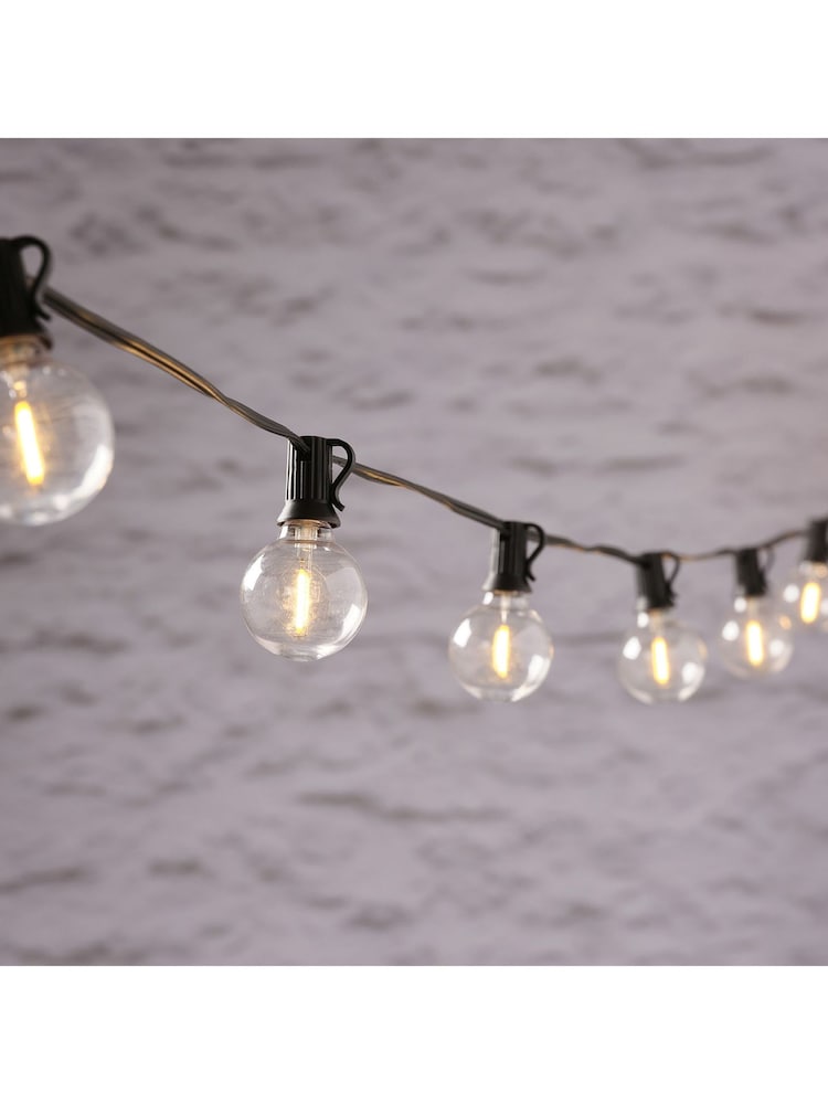 Lights4fun Warm White 20 LED Festoon Lights with Mini Stakes - Image 2 of 5
