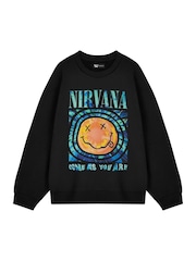 Vanilla Underground Black Nirvana 100% Cotton Sweatshirt - Image 1 of 6
