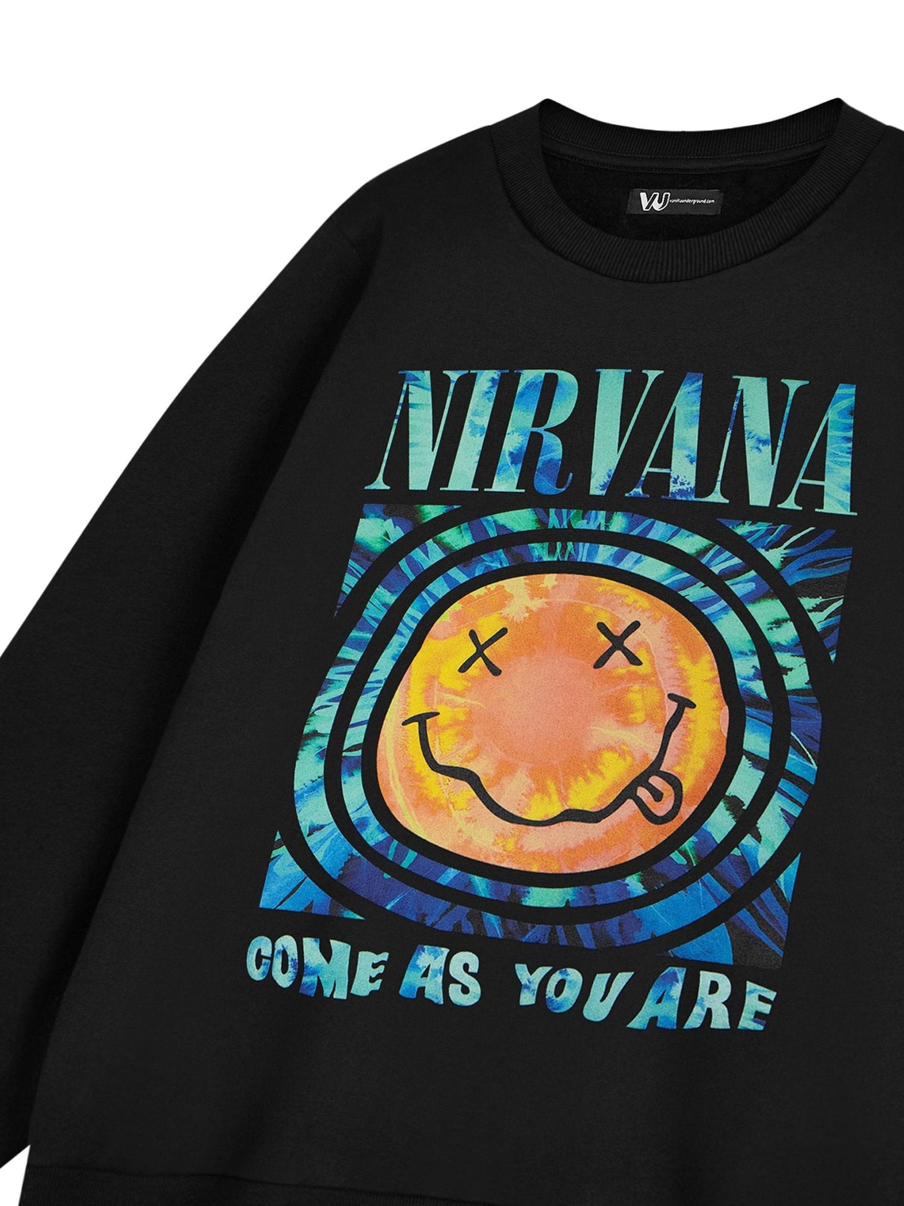 Buy Vanilla Underground Black Nirvana 100% Cotton Sweatshirt from