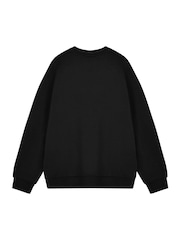 Vanilla Underground Black Womens Disney Mickey Mouse 100% Cotton  Sweatshirt - Image 2 of 6
