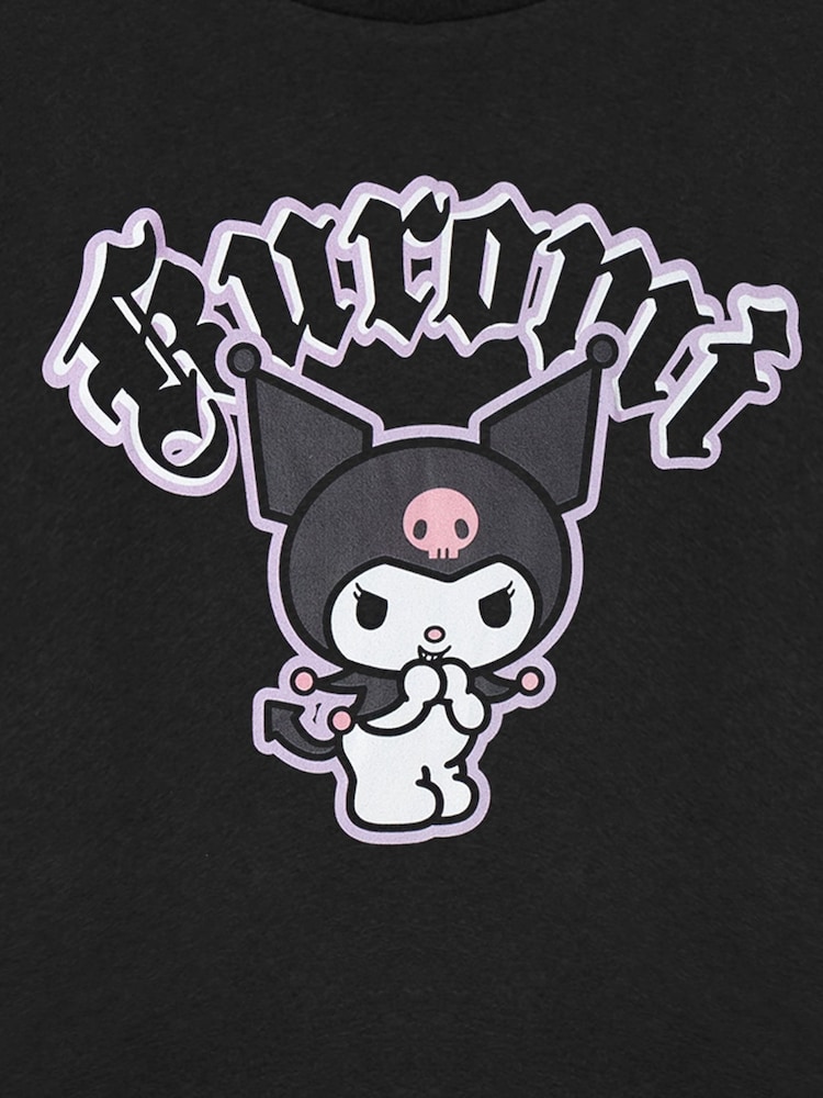 Vanilla Underground Black Hello Kitty Short Sleeve 100% Cotton T-Shirt - Image 4 of 4