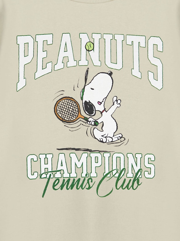 Vanilla Underground Brown Unisex Peanuts Snoopy 100% Cotton Sweatshirt - Image 6 of 6