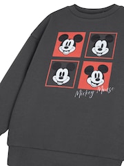 Vanilla Underground Grey Boys Disney Mickey Mouse 100% Cotton Sweatshirt - Image 5 of 6