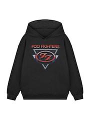 Vanilla Underground Black Kids Foo Fighters 100% Cotton Hoodie - Image 1 of 6