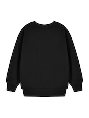 Vanilla Underground Black Unisex Kids Nirvana 100% Cotton Sweatshirt - Image 2 of 6