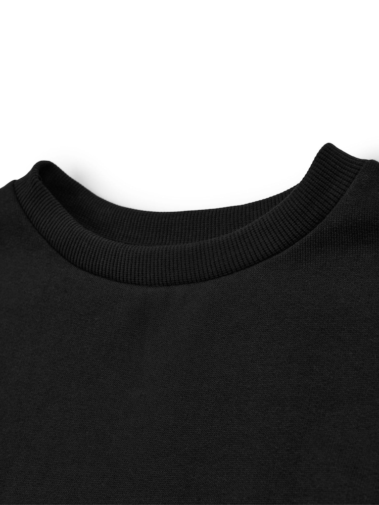 Vanilla Underground Black Unisex Kids Nirvana 100% Cotton Sweatshirt - Image 6 of 6
