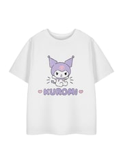 Vanilla Underground White Girls Hello Kitty Short Sleeve 100% Cotton T-Shirt - Image 1 of 6