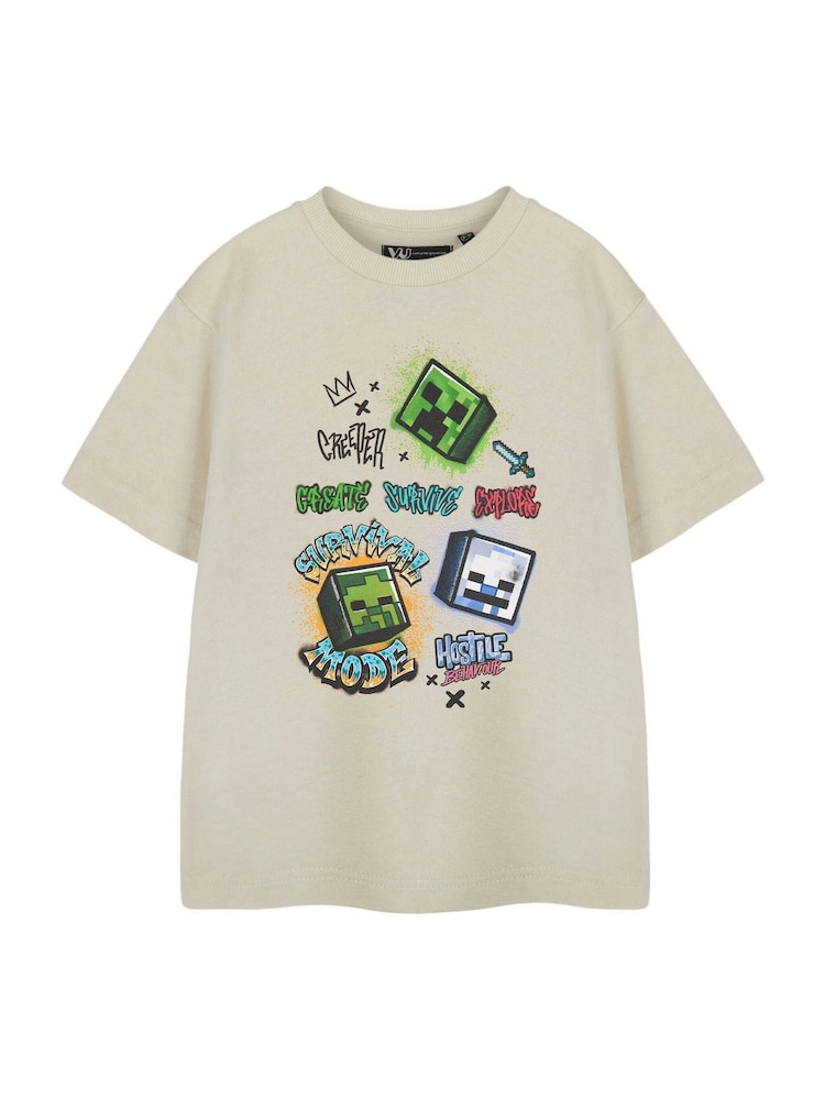 Vanilla Underground Brown Boys Minecraft  Short Sleeved 100% Cotton T-Shirt - Image 1 of 6