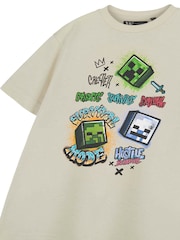 Vanilla Underground Brown Boys Minecraft  Short Sleeved 100% Cotton T-Shirt - Image 3 of 6