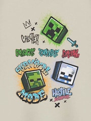 Vanilla Underground Brown Boys Minecraft  Short Sleeved 100% Cotton T-Shirt - Image 4 of 6
