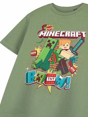 Vanilla Underground Boys Minecraft Short Sleeved 100% Cotton T-Shirt - صورة 5 من 6