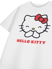 Vanilla Underground White Girls Hello Kitty Short Sleeved 100% Cotton T-Shirt - Image 5 of 6