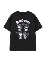 Vanilla Underground Black Girls Hello Kitty Short Sleeved 100% Cotton T-Shirt - Image 1 of 5
