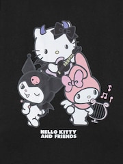Vanilla Underground Black Womens Hello Kitty Short Sleeved 100% Cotton T-Shirt - Image 5 of 5