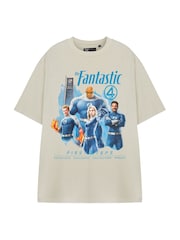Vanilla Underground Brown Unisex Marvel Fantastic Four Short Sleeved 100% Cotton T-Shirt - Image 1 of 6