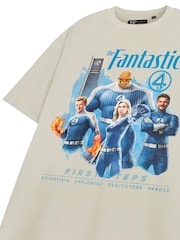 Vanilla Underground Brown Unisex Marvel Fantastic Four Short Sleeved 100% Cotton T-Shirt - Image 5 of 6