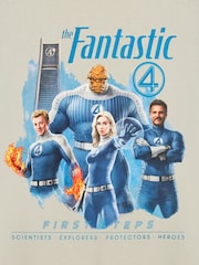 Vanilla Underground Brown Unisex Marvel Fantastic Four Short Sleeved 100% Cotton T-Shirt - Image 6 of 6