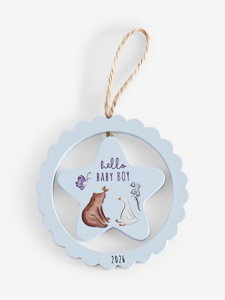 Blue Baby Boy Born in 2026 Hanging Decoration - Image 1 of 1 Blue Baby Boy Born in 2026 Hanging Decoration - Image 1 of 1