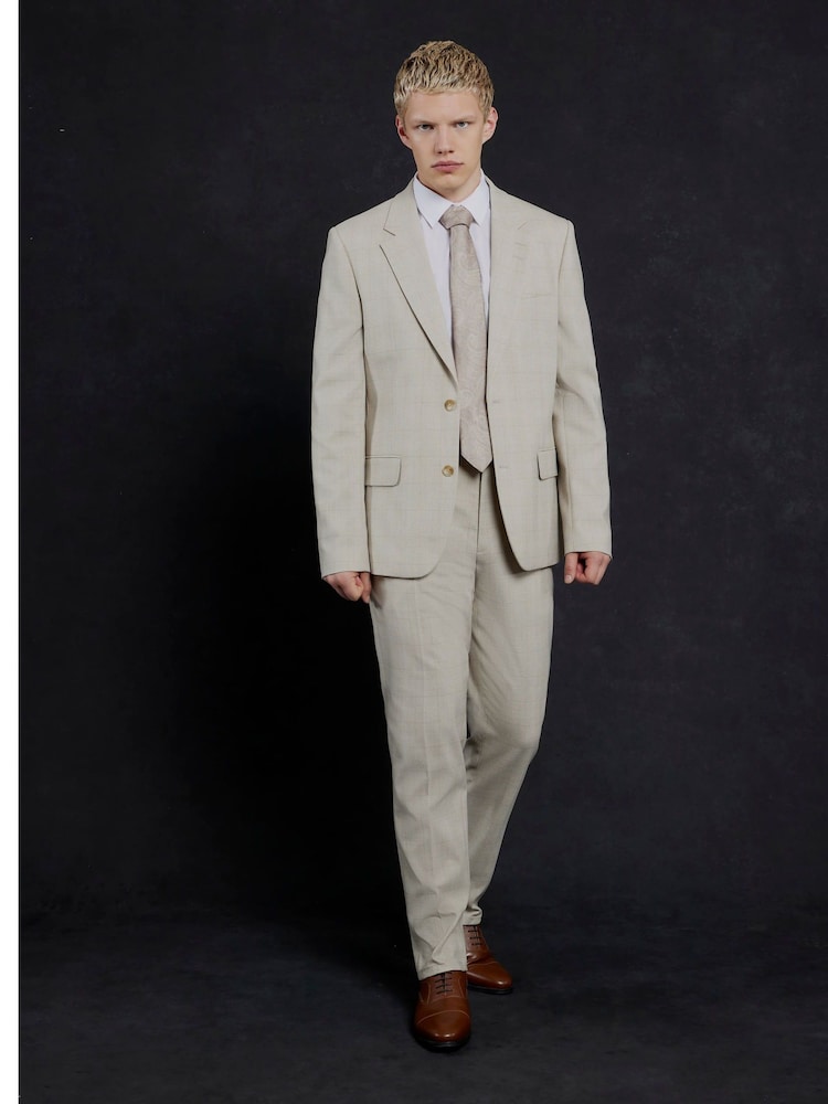 River Island Slim Fit Check Trousers - Imagen 1 de 4 River Island Slim Fit Check Trousers - Imagen 1 de 4