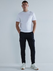 River Island White Slim Fit Les Amis Ringer 100% Cotton T-Shirt - Image 3 of 6