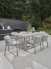 Kettler Pebble Como 6 Seater Garden Dining Set - Image 1 of 8
