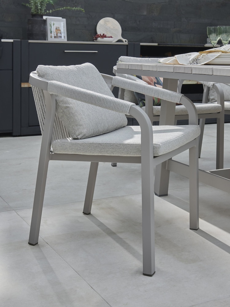 Kettler Pebble Como 6 Seater Garden Dining Set - Image 2 of 8