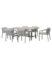 Kettler Pebble Como 6 Seater Garden Dining Set - Image 6 of 8
