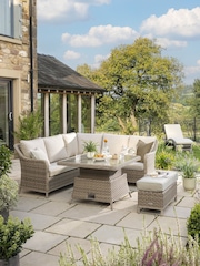 Kettler Natural Charlbury Mini Corner Rattan Garden Set - Image 1 of 8