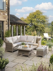 Kettler Natural Charlbury Mini Corner Rattan Garden Set - Image 2 of 8
